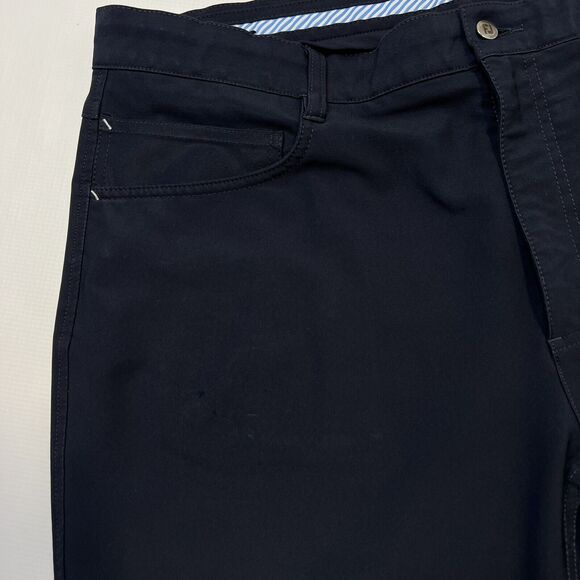 Footjoy Performance Golf Pants Mens 38x30 Navy Athletic Fit 24353 - Picture 9 of 13